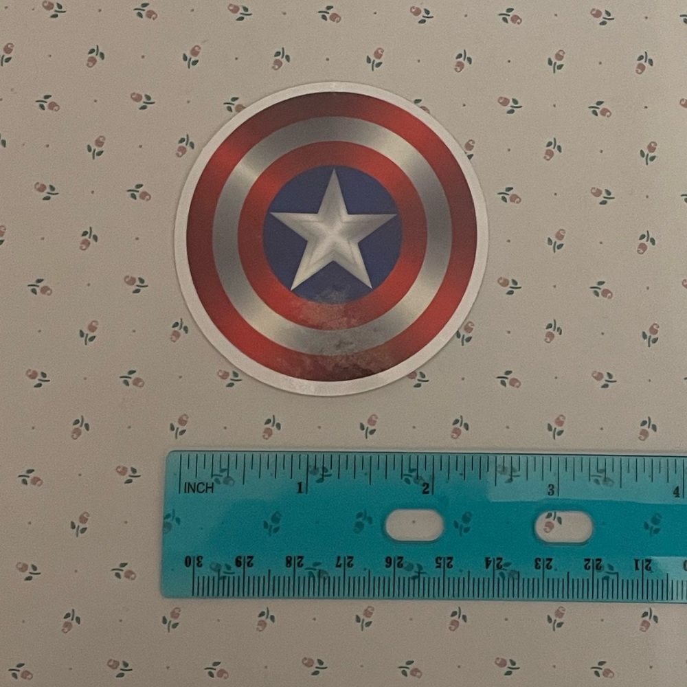 Captain America Shield Sticker - Picture 2 of 2